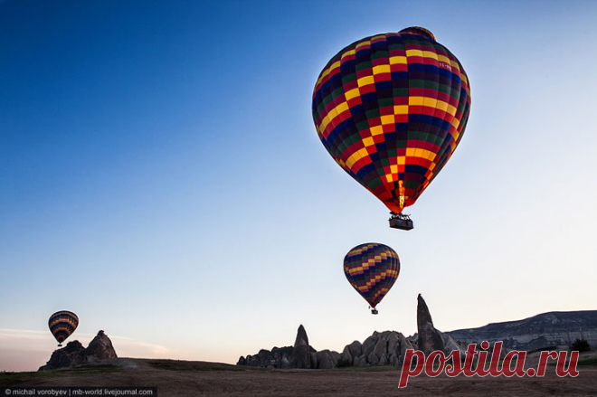 Каппадокия c высоты полета воздушного шара