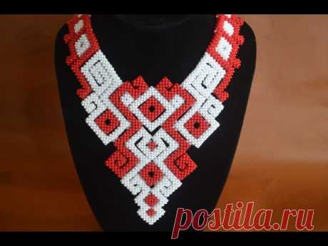 Роскошное колье. МК 

#кольеизбисера #вышивкабисером #украшенияизбисера #biser_mania