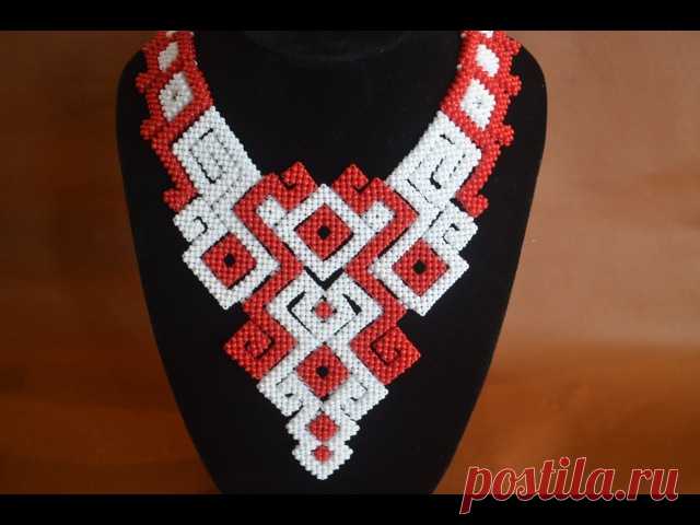 Роскошное колье. МК 

#кольеизбисера #вышивкабисером #украшенияизбисера #biser_mania