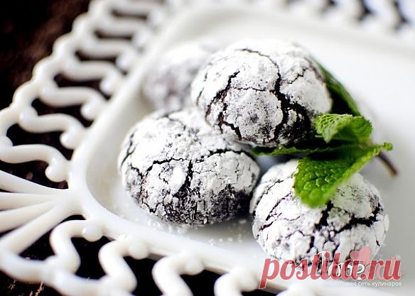 Шоколадно-мятное печенье - Loveeat - социальная сеть кулинаров