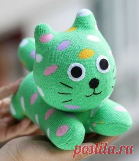 Делаем котиков с носков — Сделай сам, идеи для творчества - DIY Ideas