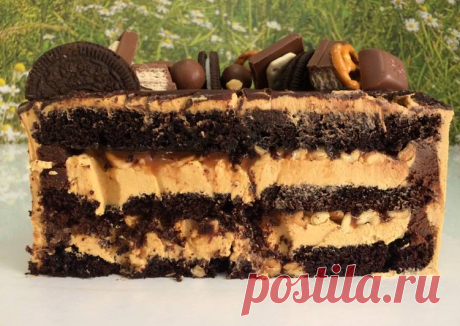 Торт Сникерс Автор рецепта Вкусная Тарелочка - Cookpad