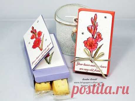 Stampin' Up! - Gift Box with Gift Card Holder (All in One) - (Autumn Watch) - YouTube