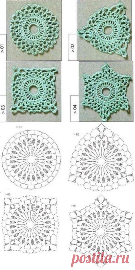 Мотивы крючком. Альбом 1 - Онлайн-журнал о вязании и кулинарии