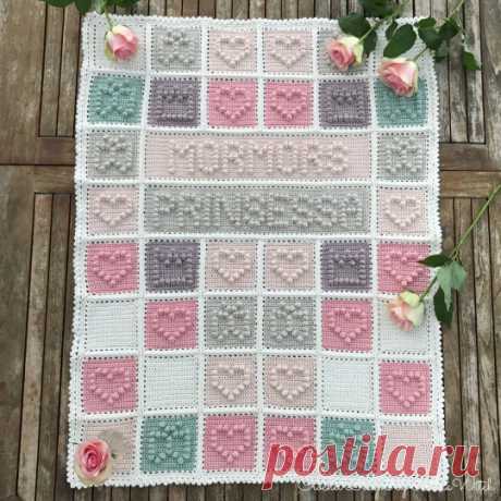 Crochet Baby Blanket Vintage and Bobble Stitch - CRAFTS LOVED