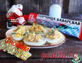 Яйца, фаршированные скумбрией в горчице – кулинарный рецепт