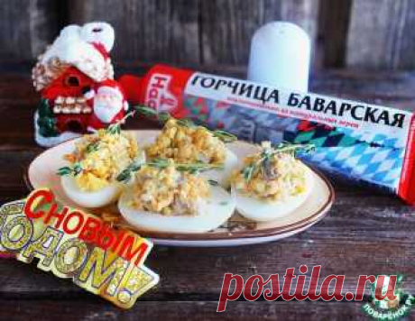 Яйца, фаршированные скумбрией в горчице – кулинарный рецепт