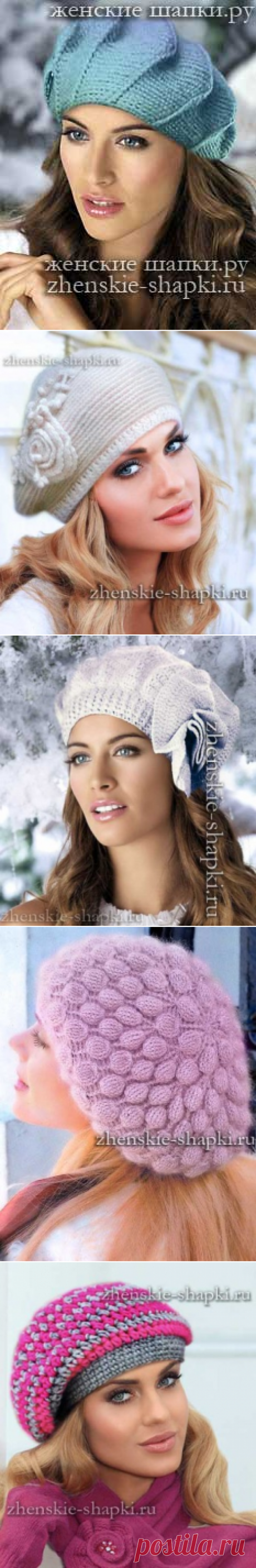 Берет крючком зима 2017 описание вязания шапки