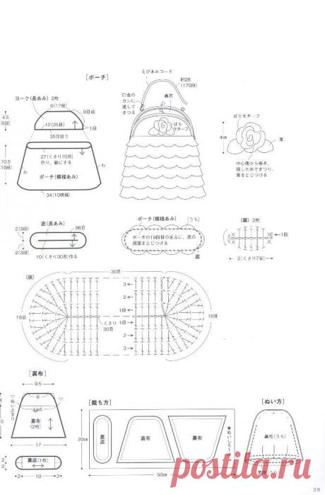 Hand-knitted cute bag - pouch 2015 | стр.39