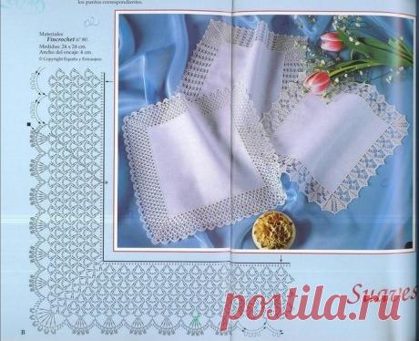 Обвязка края для платочков..