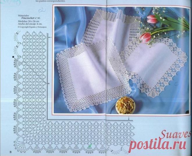 Обвязка края для платочков..