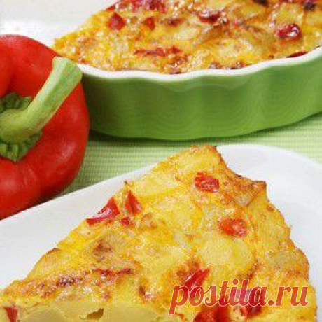 Тортилья с картофелем и сладкими перцами - BestCook