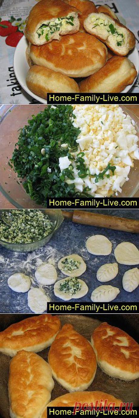 Пирожки с луком и яйцом - пошаговый фоторецепт