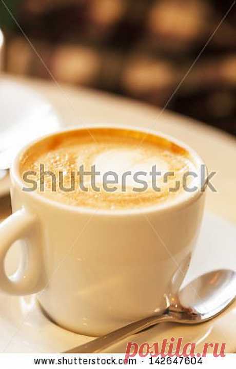 Cup Of Cappuccino Stock Photo 142647604 : Shutterstock