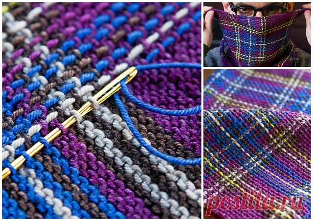 Мужской снуд спицами. Описание от Franklin Habit