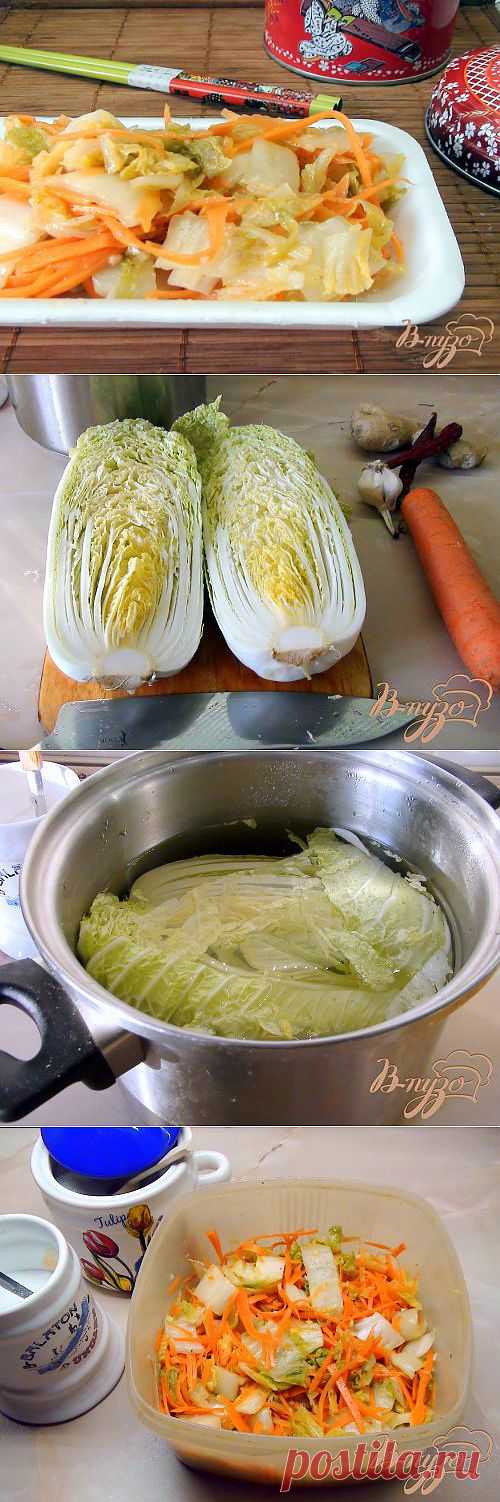 Острая закуска из пекинской капусты, по мотивам Ким-чи.