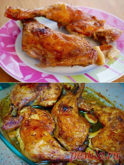 Home food: Куриные окорочка томленые