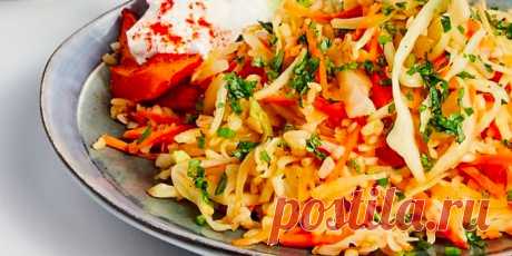ТУШЁНАЯ КАПУСТА С БУЛГУРОМ