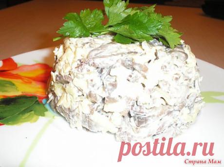 Простой сытный салатик из сердца
