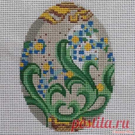 Орнамент &quot;Faberge Egg&quot; Название: &quot;Faberge Egg&quot; Дизайн: Lee’s Needle Art  Канва 18 с нанесенным рисунком.  СХЕМА (перенабор по фото) Спасибо Ирине https://paxil.gallery.ru