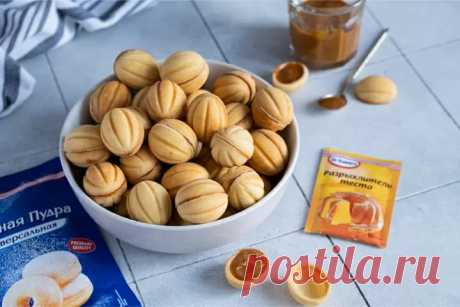 Орешки со сгущёнкой пошаговый рецепт с фото