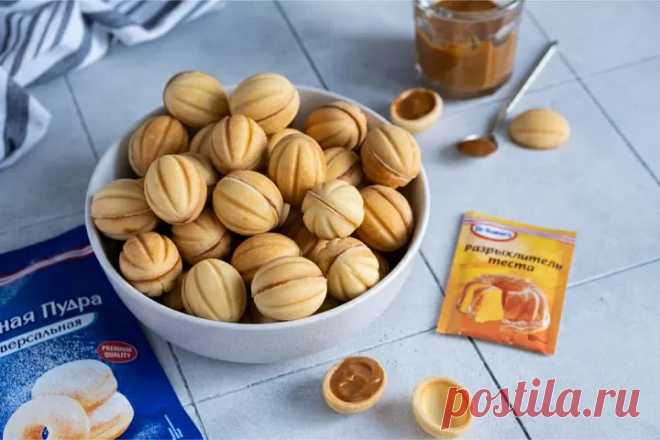 Орешки со сгущёнкой пошаговый рецепт с фото