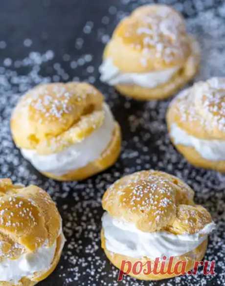Рецепт профитролей с кремом