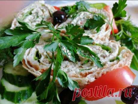 Копченая рыба в лаваше – потрясающая закуска