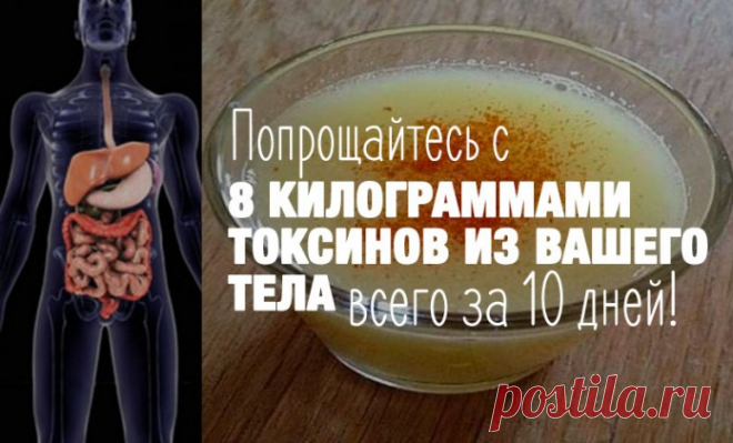 Попрощайтесь с 8 килограммами токсинов из вашего тела всего за 10 дней!