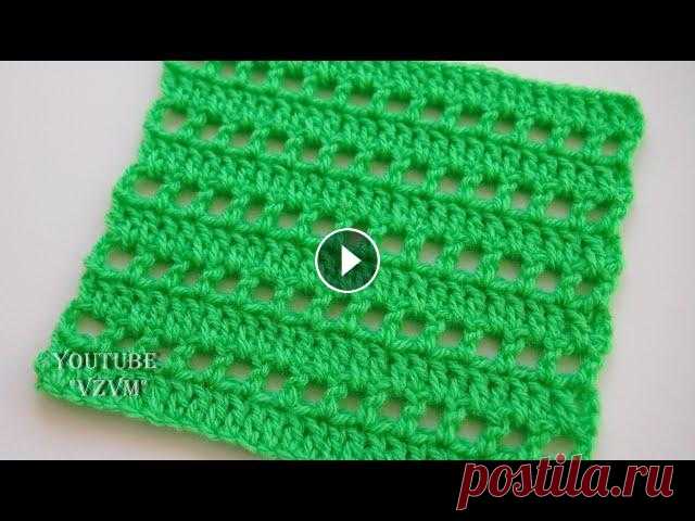 Простые узоры крючком для начинающих. Узор 3     Simple patterns crochet Pattern 3 Подробный пошаговый мастер класс вязания простого узора, связанного лишь столбиками с накидом и воздушными петлями. Это , можно сказать, репетиция для...
