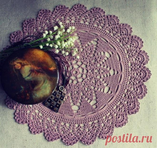 Схема красивой салфетки