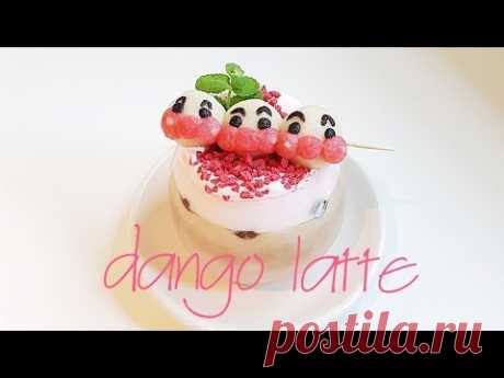 홈카페_ 호빵맨 당고라떼_ 호빵맨 당고만들기_ anpanman dango latte_ アンパンマン もち ラテ