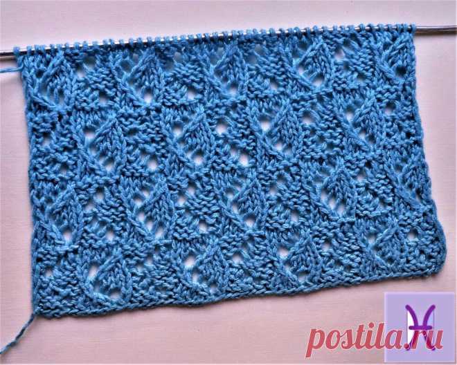 Ажурный двусторонний узор - находка для шарфов, палантинов, снудов | Ручная работа | Яндекс Дзен