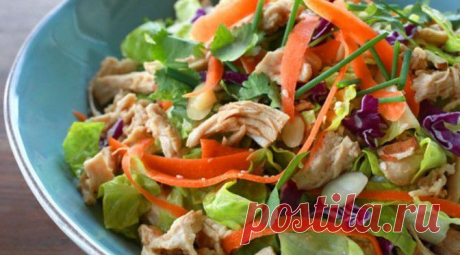 Китайский салат с куриной грудкой | Бабушкины рецепты