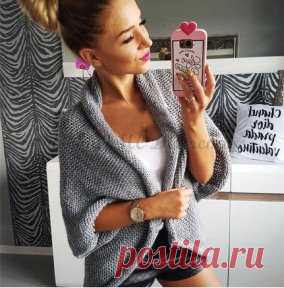 Современно, красиво, удобно! Шраг спицами