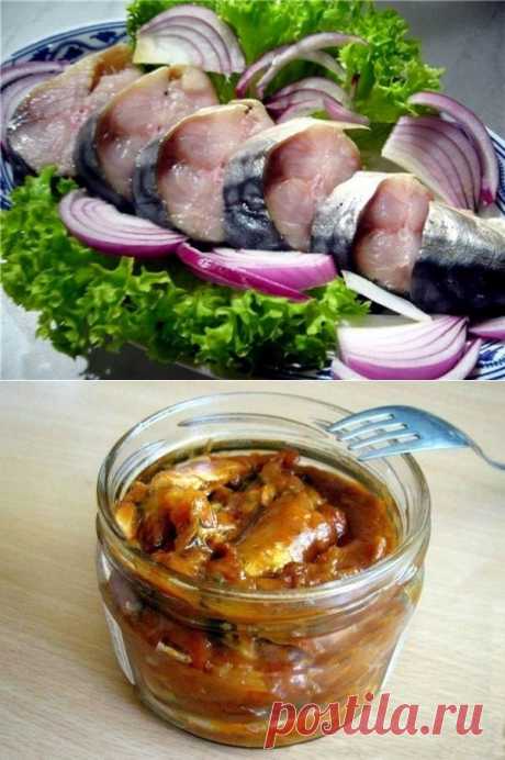 Солёная, маринованная, копчёная рыбка легко