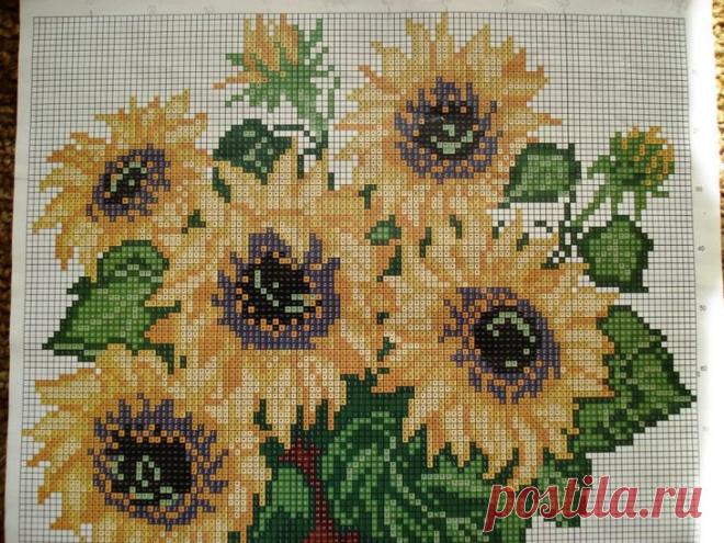 подсолнухи вышивка крестом: 19 тыс изображений найдено в Яндекс.Картинках