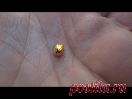 Золото из земли. Используем простые вещества. Супер крутой результат_100%