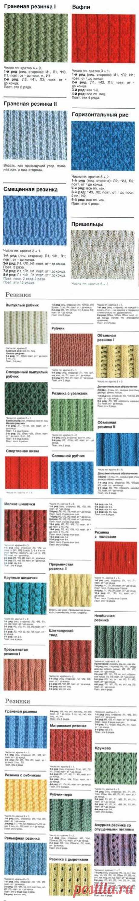 Виды резинок спицами (8 фото) | WmnDay.ru - Handmade, фитнес, интерьеры