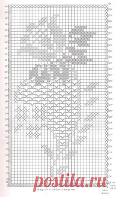 Filet crochet doily pattern