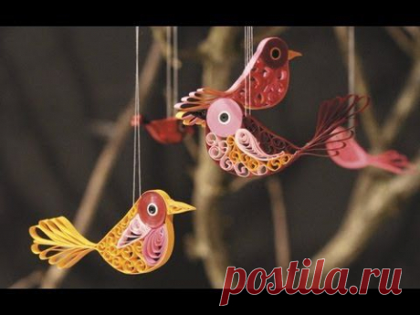 Quilling Birds - YouTube