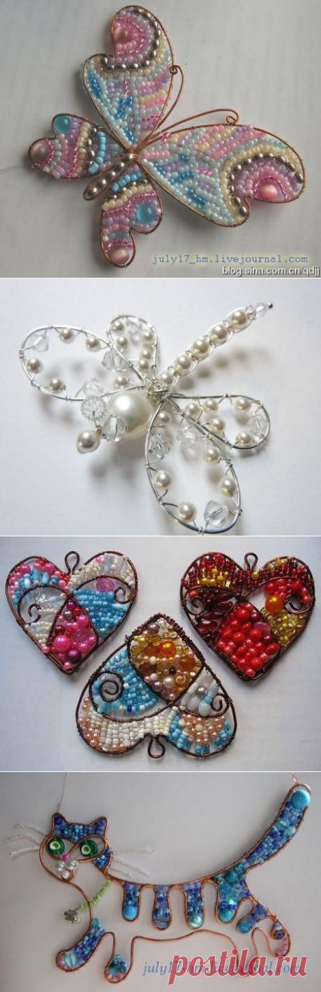 ВОСХИТИТЕЛЬНЫЕ ИЗДЕЛИЯ ИЗ БИСЕРА И ПРОВОЛОКИ..
