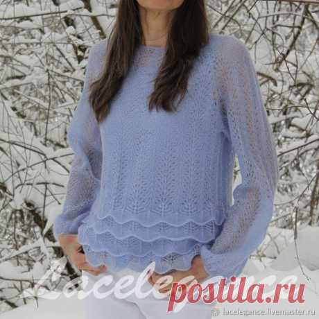 Love in a mist (инструкция по вязанию ) – купить в интернет-магазине на Ярмарке Мастеров с доставкой Love in a mist (инструкция по вязанию ) - купить или заказать в интернет-магазине на Ярмарке Мастеров | Пуловер "Любовь в тумане" связан снизу вверх,&hellip;