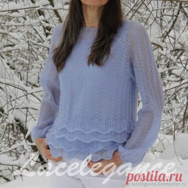 Love in a mist (инструкция по вязанию ) – купить в интернет-магазине на Ярмарке Мастеров с доставкой Love in a mist (инструкция по вязанию ) - купить или заказать в интернет-магазине на Ярмарке Мастеров | Пуловер 