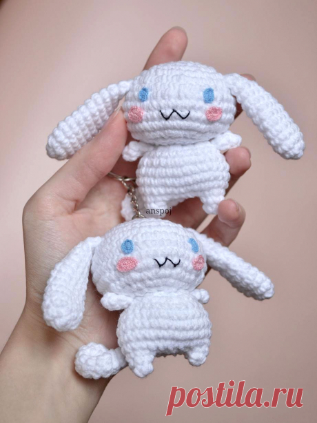 PDF Синнаморолл крючком. FREE crochet pattern; Аmigurumi animal patterns. Амигуруми схемы и описания на русском. Вязаные игрушки и поделки своими руками #amimore - собака, пёс, маленькая собачка из аниме, белый щенок, пёсик.