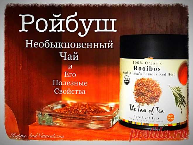 Полезные свойства чая Ройбуш - Happy & Natural Поделиться 