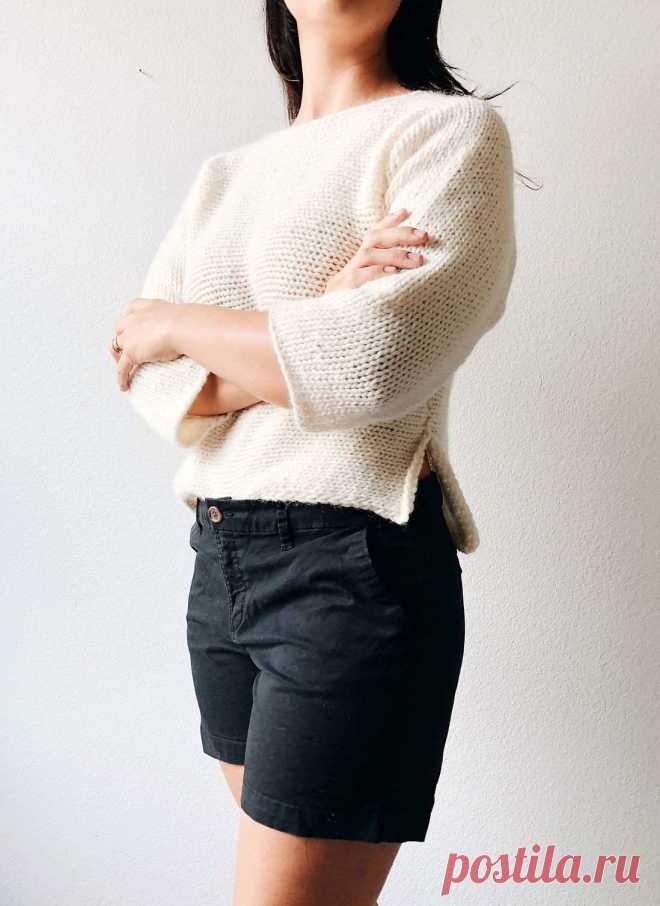 Пуловер поперечной вязки The Sideway - Вяжи.ру