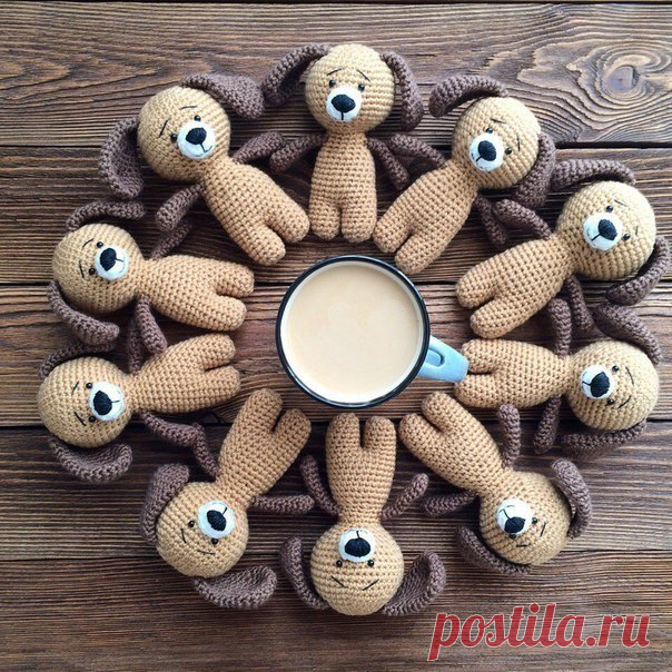 Потрясающие вязаные собачки- амигуруми для украшения дома!