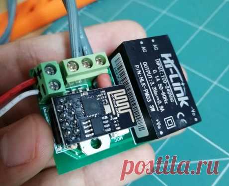Коммутатор WiFi для бытовой техники с ESP8266 (умный дом) Из этой статьи мы с вами узнаем, как сделать собственный коммутатор WiFi с модулем ESP и как управлять любым устройством с его помощью. В настоящее время мы живем в эпоху Интернета вещей, и коммутаторы Wi-Fi являются его основой. Это устройства, которые могут включать, выключать бытовую технику,