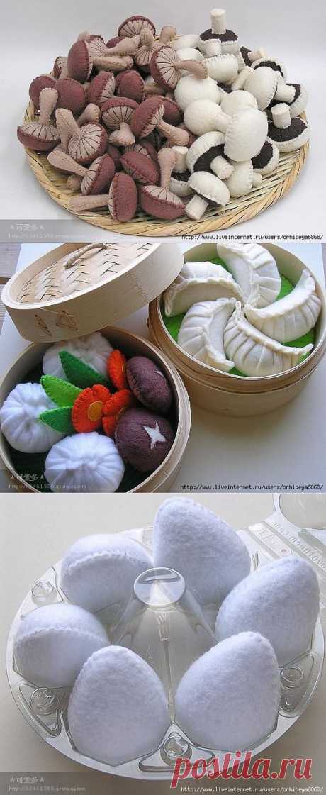 морепродукты из фетра